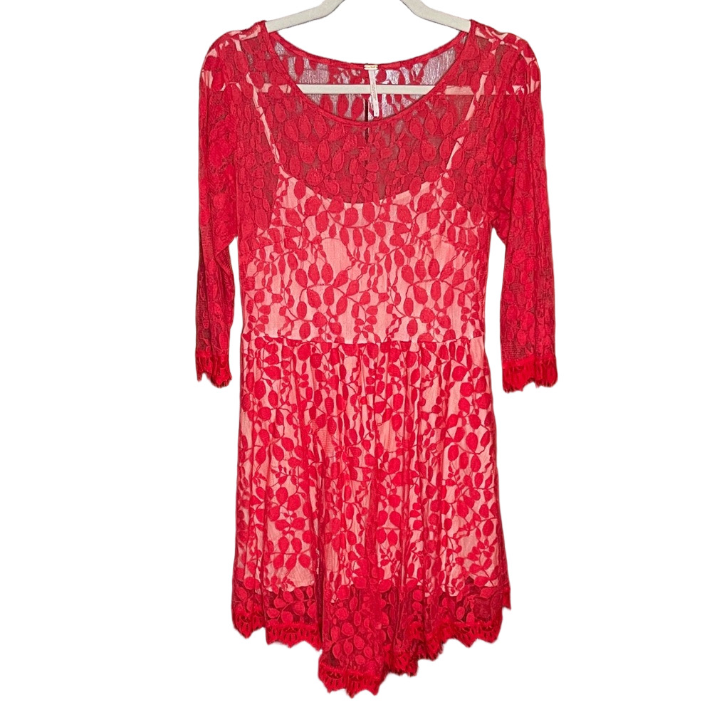 Free People Scarlet Lace Dress